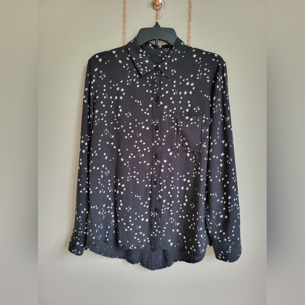 Rails Rayon Star Button Down Shirt Size Medium - image 1